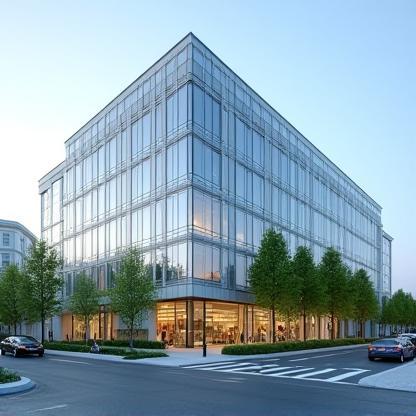 Bâtiment commercial contemporain