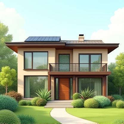 Maison moderne durable